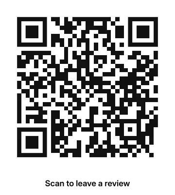 Clean Print Google review QR code template