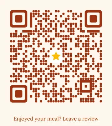 Warm Dining Google review QR code template