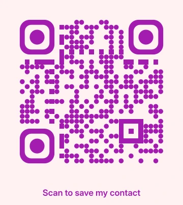 Rose Circles vCard QR code template